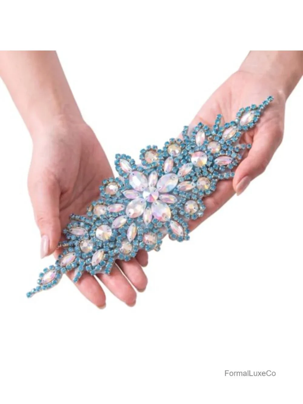 Rhinestone Wedding Belt Sash Applique Bridal Dress Belt Pearl Crystal